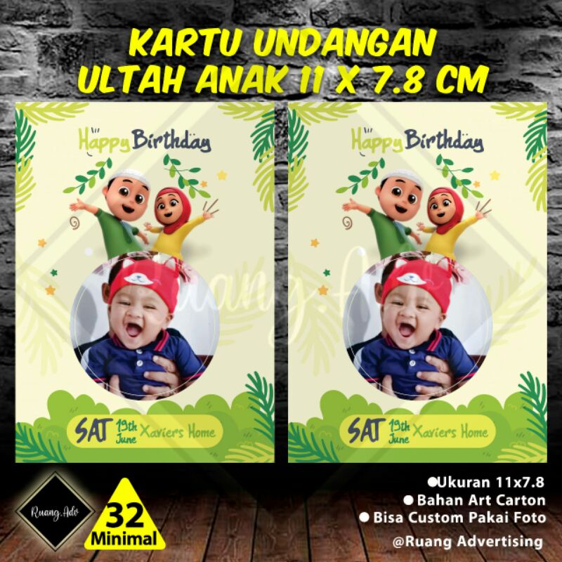 UNDANGAN ULANG TAHUN ANAK NUSSA & RARA BISA CUSTOM