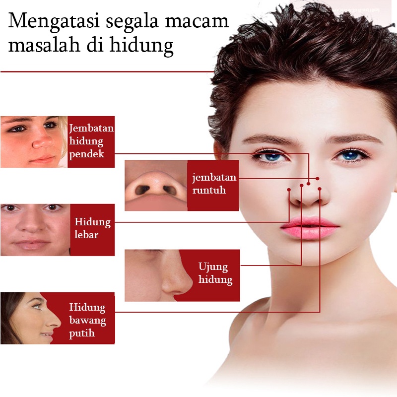 Minyak esensial pelembab Alat pemancung hidung Minyak esensial hidung 10ml Pijat hidung pemancung original nose oil lift up