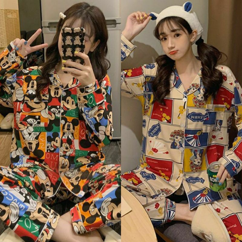 Baju tidur mickey import lucu