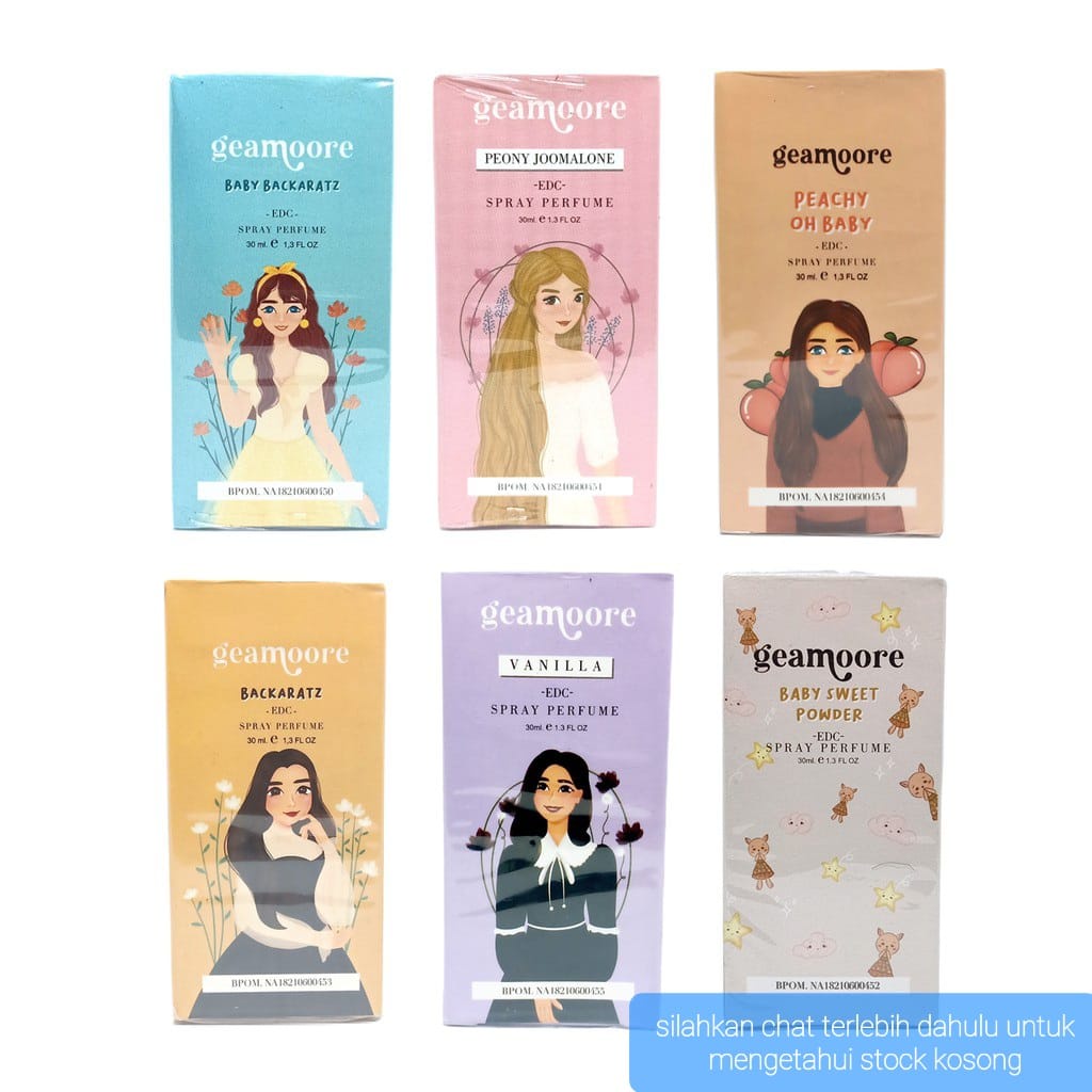 GEAMOORE PARFUM SPRAY 30ML ADDICTED SERIES / PARPUM GEAMORE COLOGNE