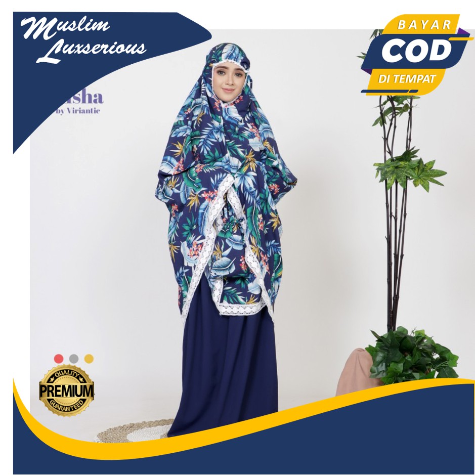 Mukena Traveling Dewasa Premium Bahan Silky Dingin Dan Ringan By Aisha FML015