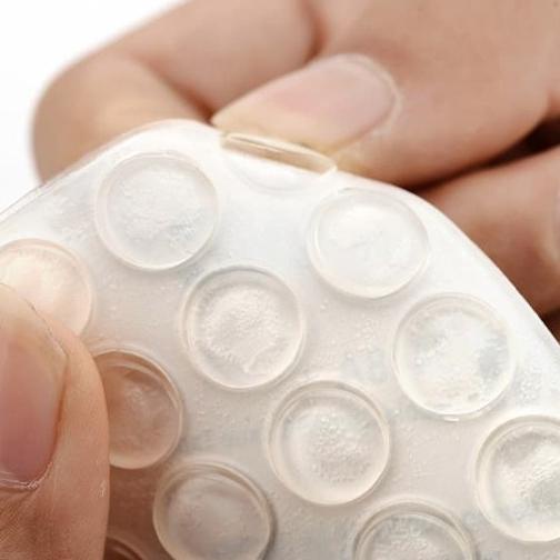 

❈ Sticker Bumper Silicone Stiker Peredam Benturan Pintu Meja Silikon - Bulat Tipis 50 ♚