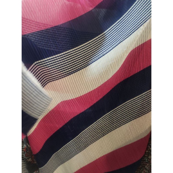 Bahan kain meteran Plisket motif Sc488Dk harga per 0,5 meter