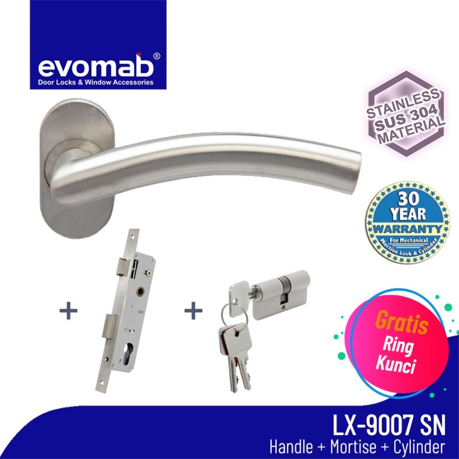 EVOMAB Handle SET LX-9007 SS / Handle Pintu Minimalis