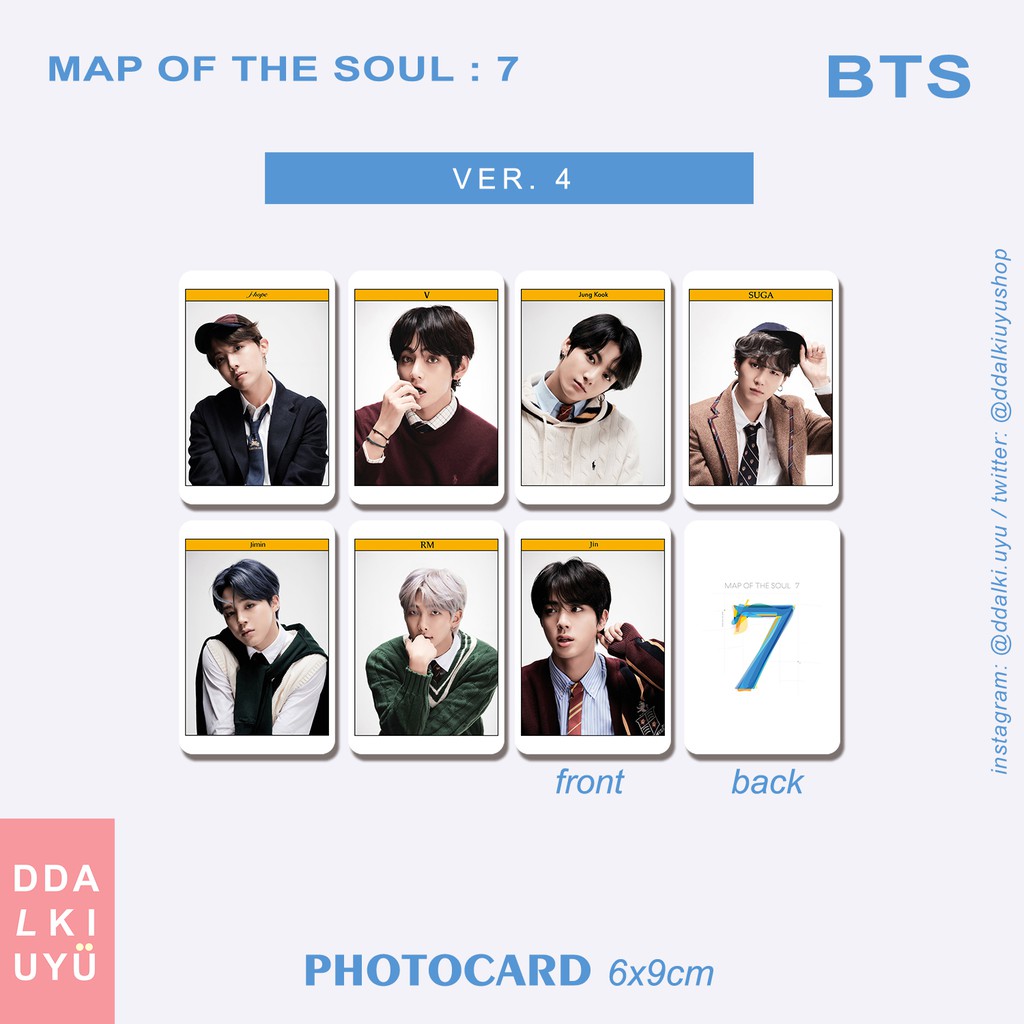 BTS - photocard [MAP OF THE SOUL : 7] ver. 4