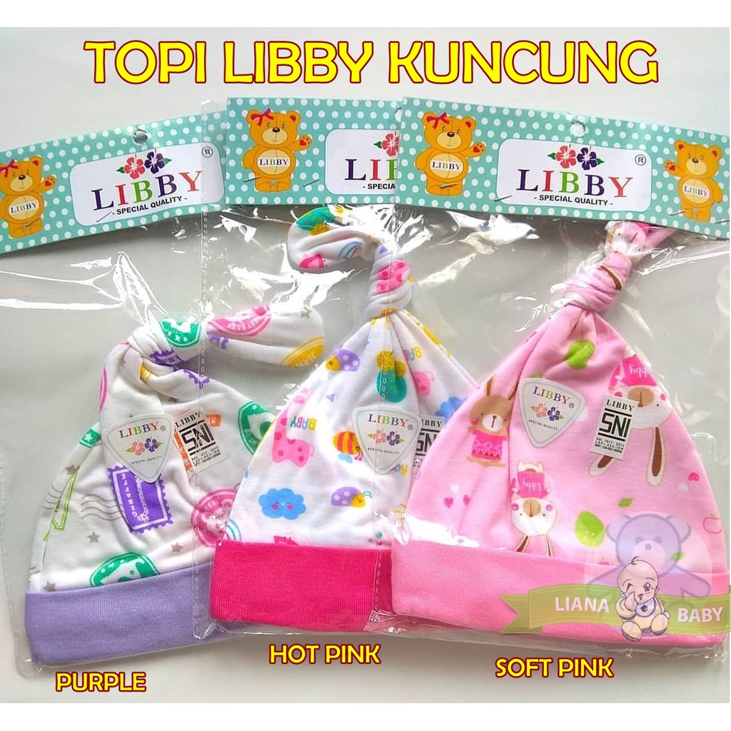 TOPI KELINCI LIBBY &amp; TOPI KUNCUNG LIBBY  / TOPI BAYI LIBBY