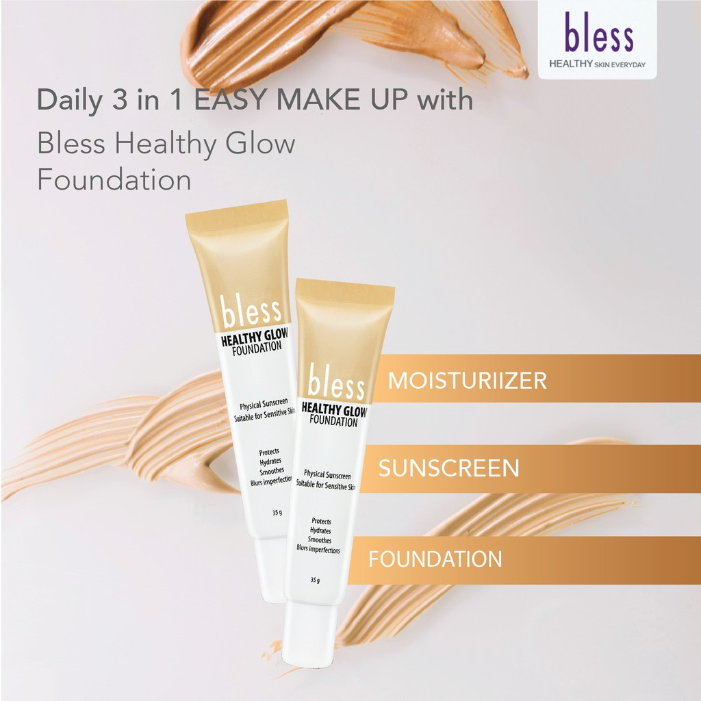 Bless Healthy Glow Foundation Natural 30 gr