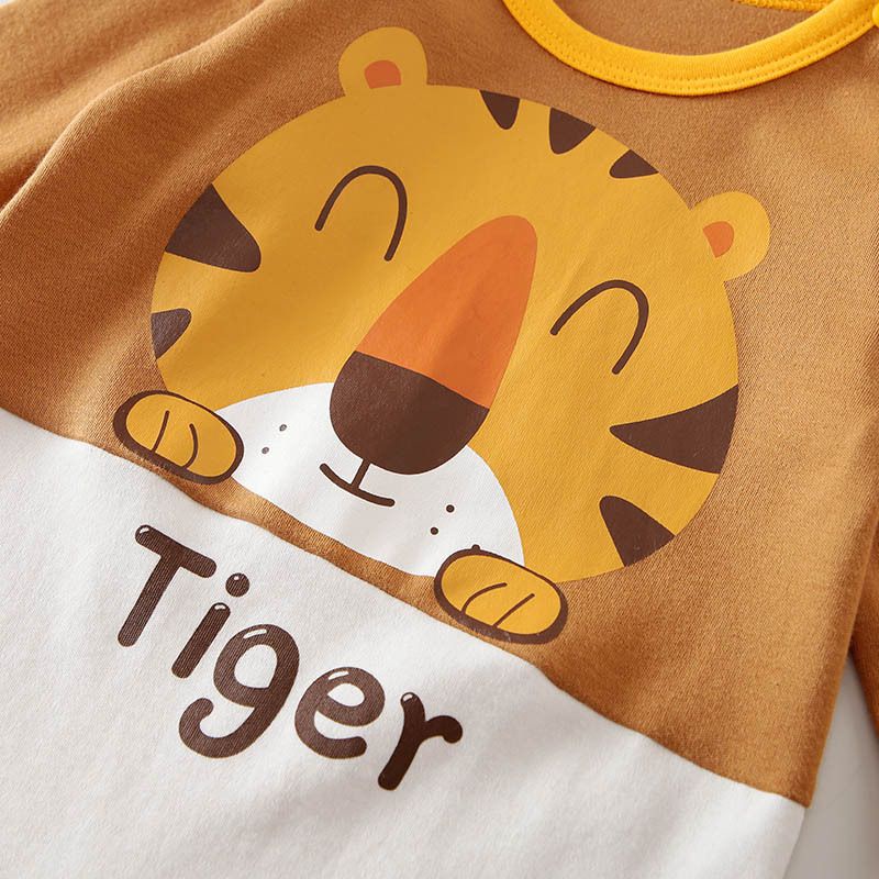 [COD]  jumper bayi lengan panjang motif TIGER COKLAT LUCU 0-2 TAHUN / jumper bayi lakilaki import Korea/Babylovanta / jumper karakter BA-261