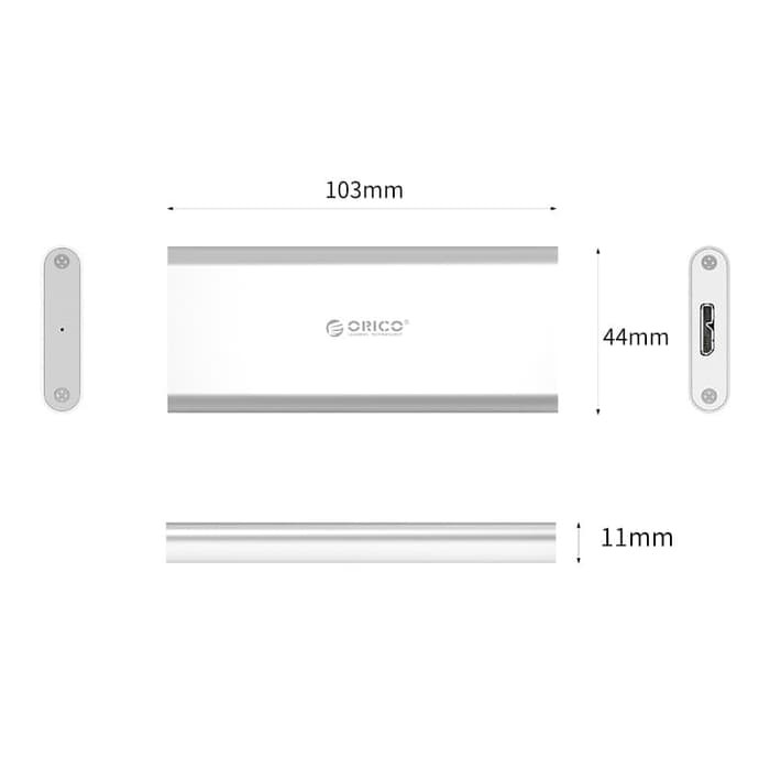 ORICO M2G-U3 Aluminum Alloy M.2 to Micro B High-speed SSD Enclosure