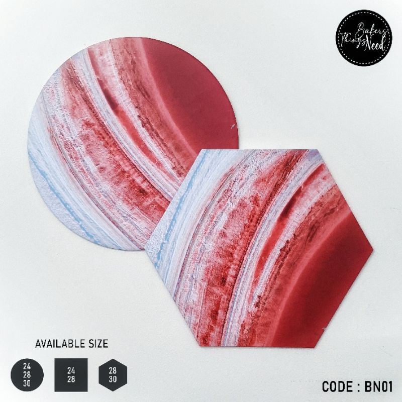 

Premium Cake board - BN 01 tatakan kue motif