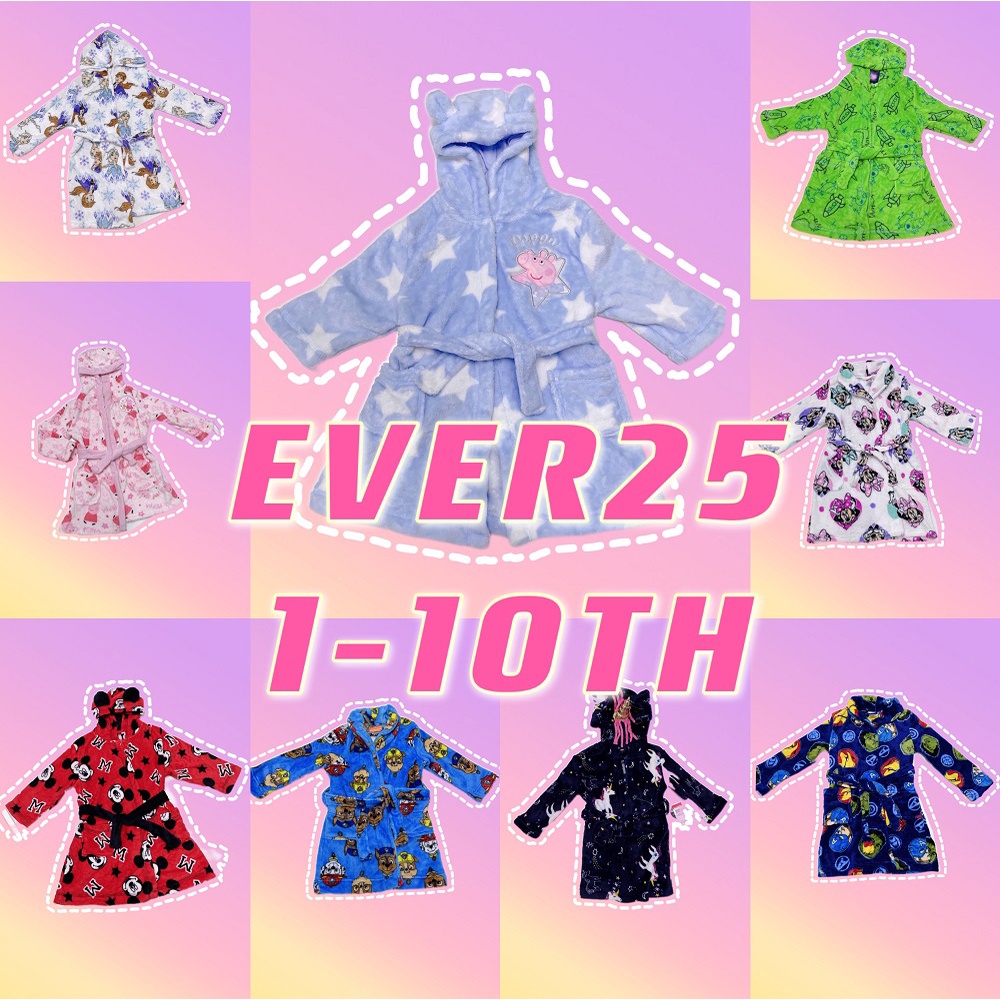 KIMONO PIYAMA MANDI RENANG ANAK Karakter PEPPA MICKEY MARVEL FROZEN UNICORN