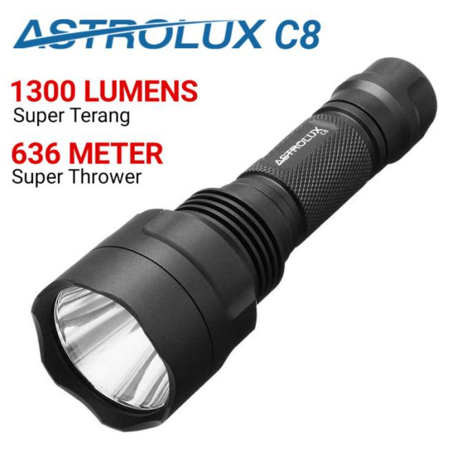 Big Sale ASTROLUX C8 SENTER LED FOKUS CREE XPL XP-L HI BLF A6 - SENTER SAJA Promo Awal tahun