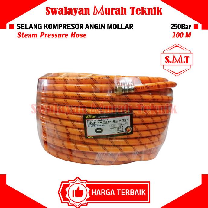~~~] Selang Angin Kompresor MOLLAR 100 Meter Steam Pressure 100M 250Bar