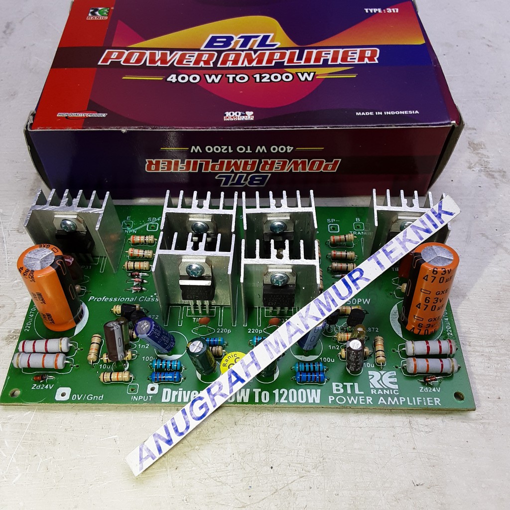 Kit Driver Power Mono BTL Black 400watt Tipe317
