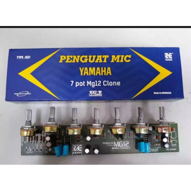 penguat mic yamaha mg 12 clone type 837 mixer sound system audio rakitan amplifier ampli mixing