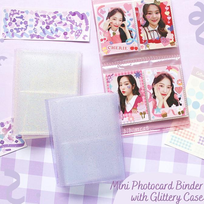 

READY COD Mini Photocard Binder Glitter Case Slot 64 PC POLOS TERMURAH Kode 655