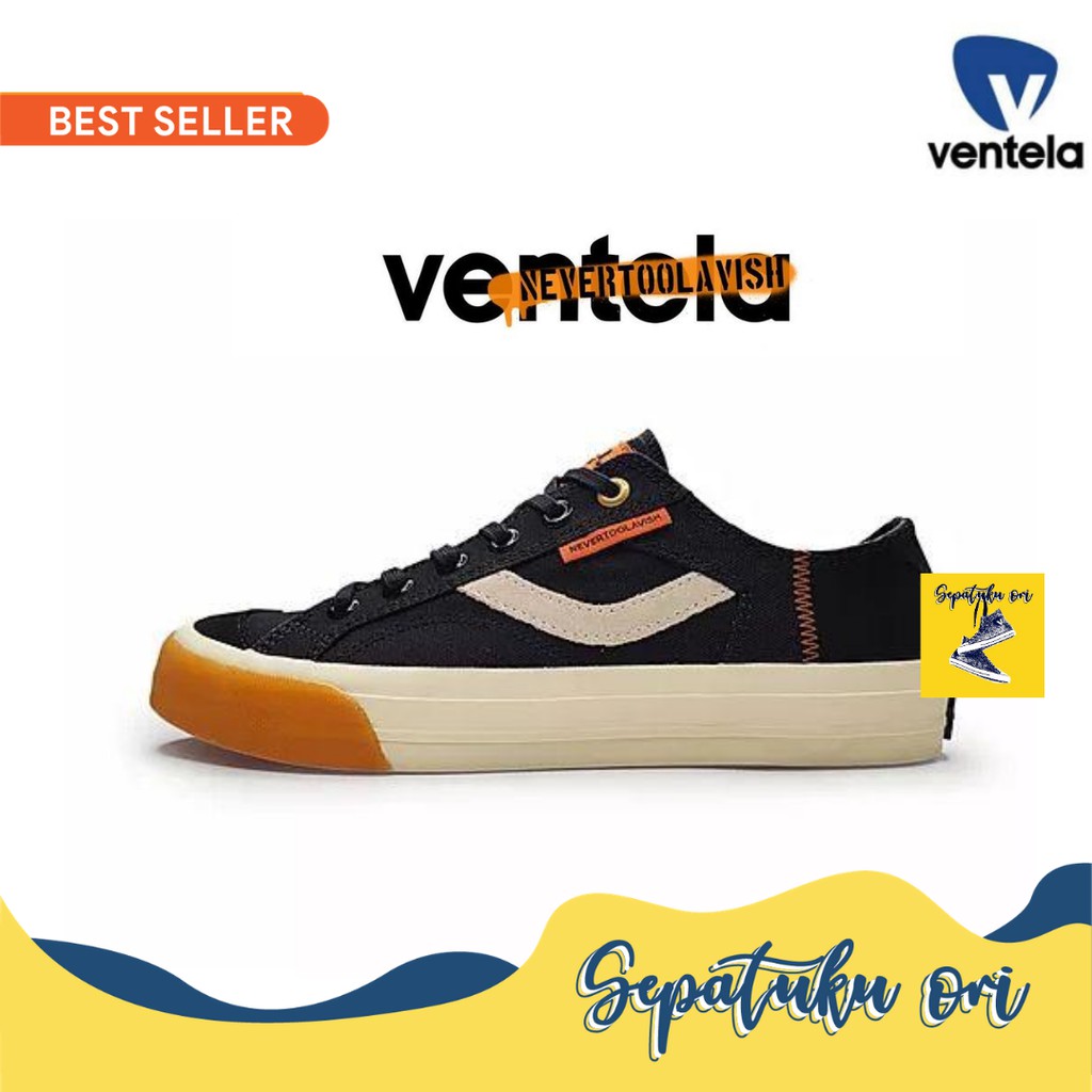 Sepatu Ventela X Nevertoolavish Hard13 NOIR Low Original | Ventella Sneakers Pria Wanita Original