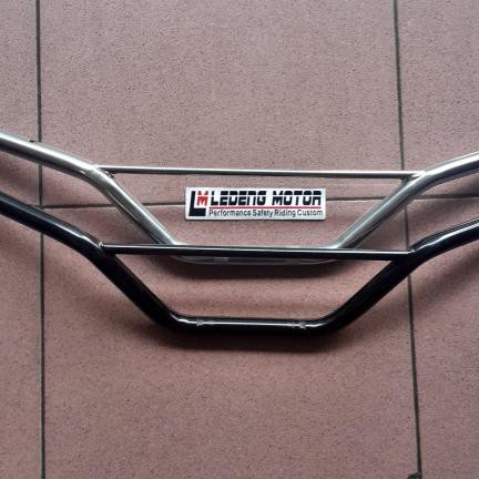 Stang Stir Trail Motor Cross Variasi Black Silver
