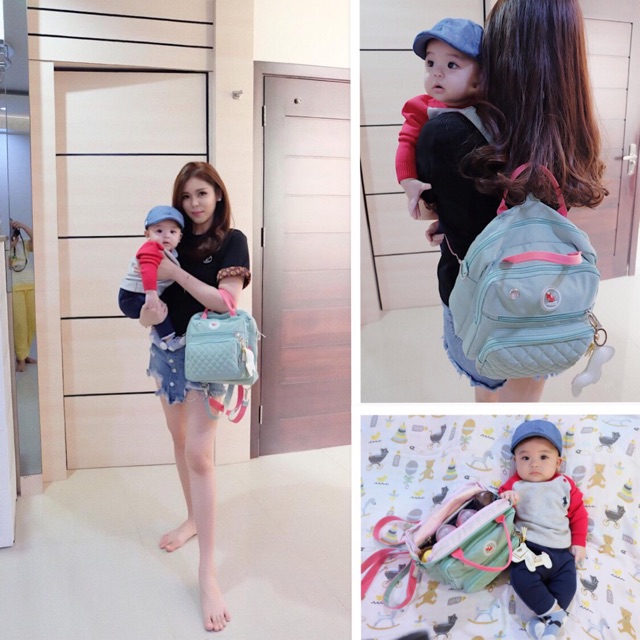 11.11 BIG SALE !!  TAS BAYI / TAS DIAPER ORIGINAL Mini Diaperbag LAGAFFE (Bonus Keychain Ponny)