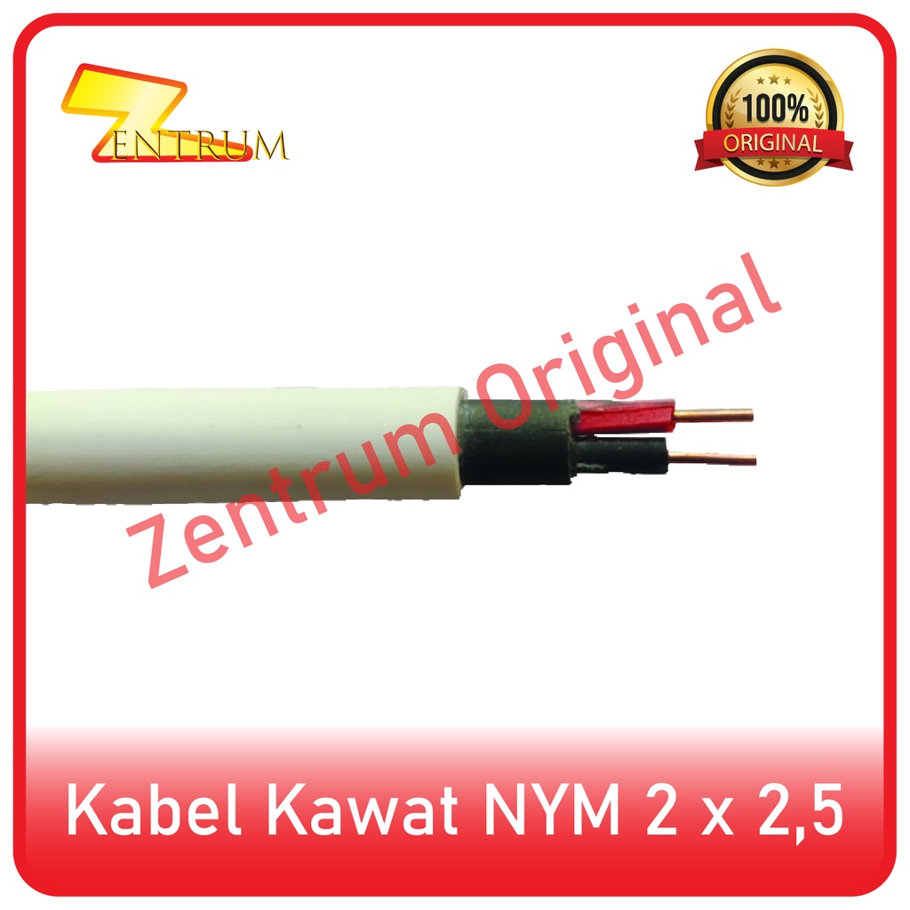 Kabel Listrik Kawat NYM 2 X 2,5 (30 Meter)