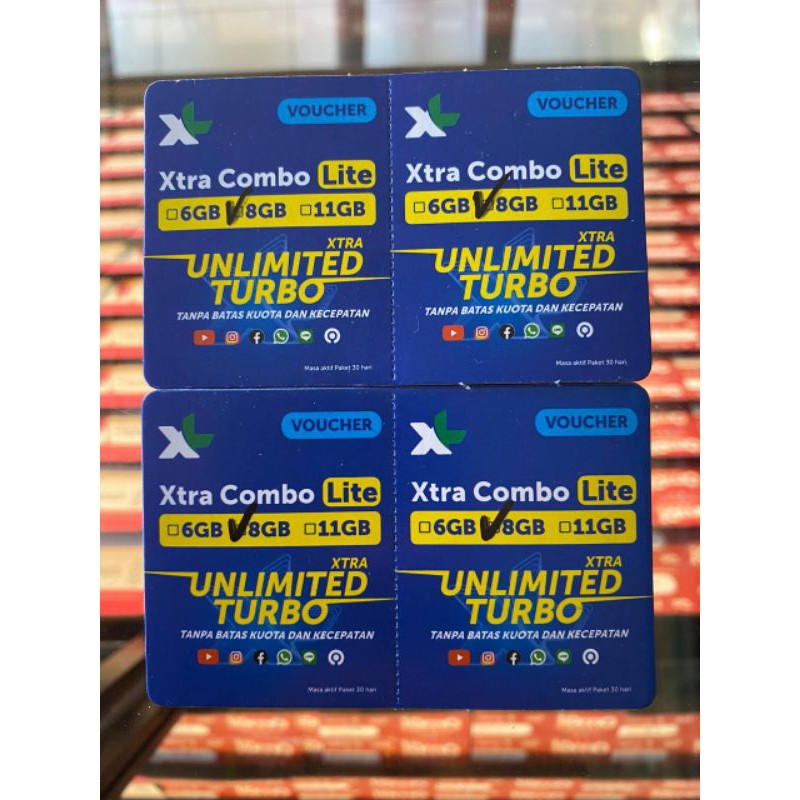 VCR XL COMBO LITE 10 GB 6GB KUOTA UTAMA 2GB LOKAL 4G UNLIMITED [ CEK HARGA GROSIR ]
