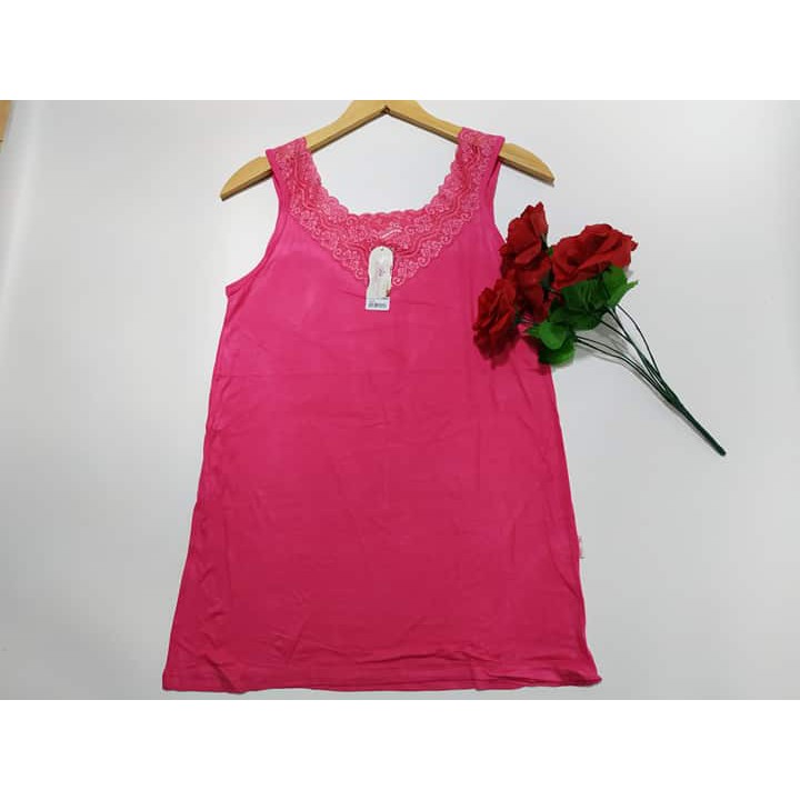 Thank Top Renda L - XXL jumbo Kaos Dalam Wanita 7369