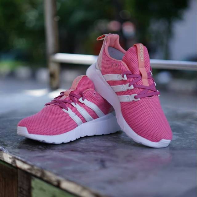 SEPATU WANITA ADIDAS NEO CF QUESTAR FLOW PINK WHITE ORIGINAL