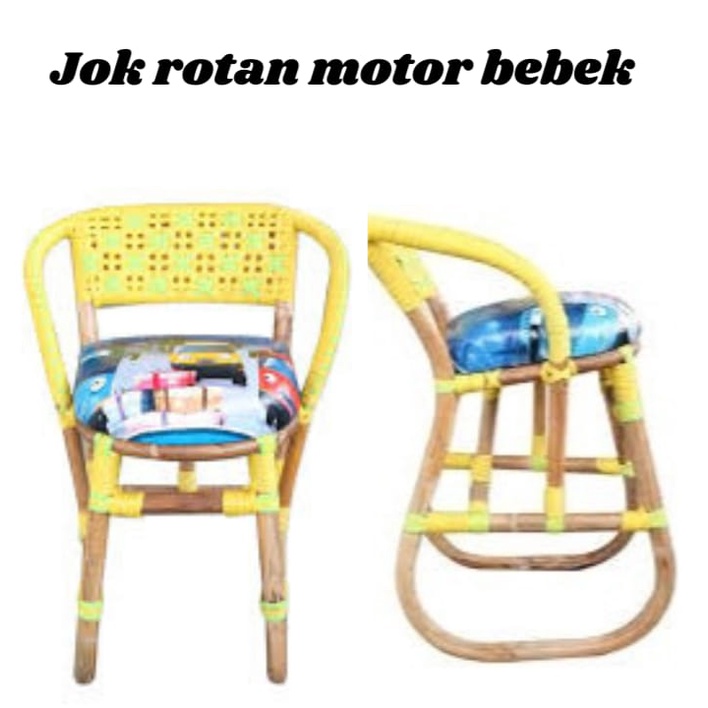 PROMO  Kursi Bonceng ROTAN Anak Sepeda Motor Bebek dan Motor Nmax sejenisnya Jok Dudukan Depan Seped