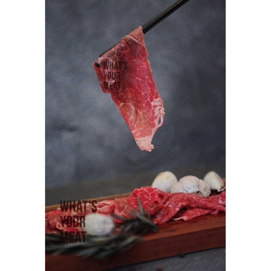 

Wagyu Low Fat Slices Aus Beef Premium Shabu Sliced Hotpot Pack 500 gr