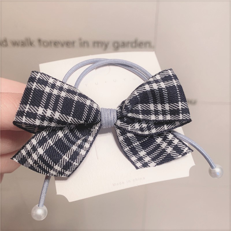 Ikat Rambut Model Pita Kuncir Rambut Korea Aksesoris Rambut Wanita Ribbon Hair Tie Hair Ropes AEF-2-IRP (AEF-2)-BLUE