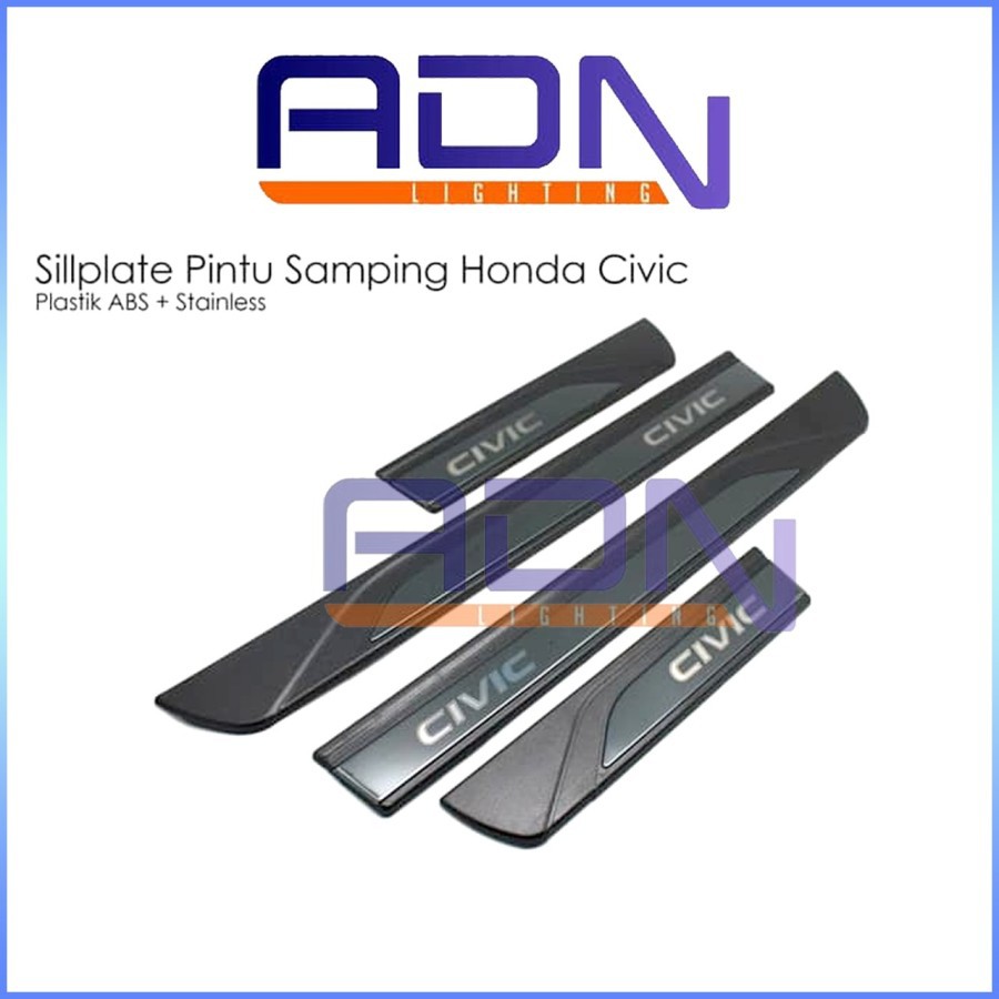 SILLPLATE SILL SAMPING HONDA CIVIC Nyala LAMPU BIRU LED ADN