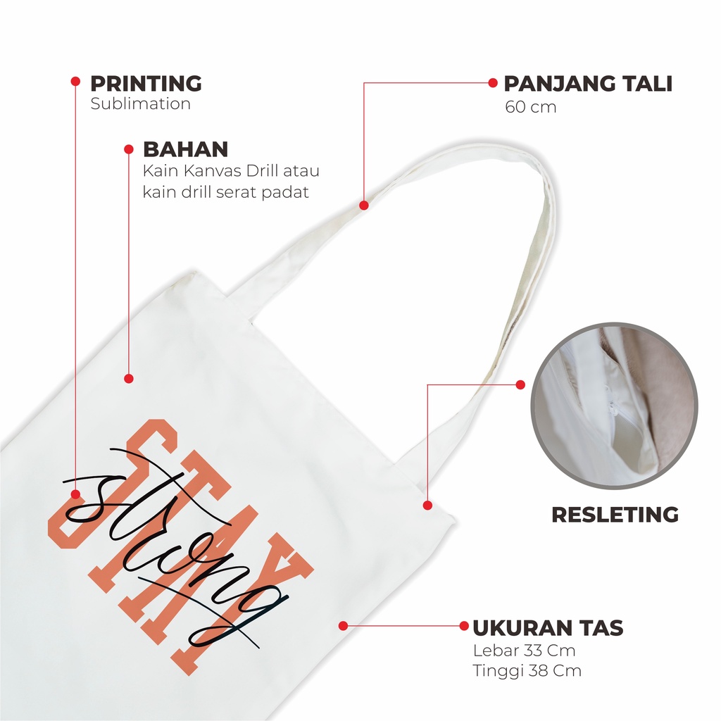 Sevine Tas Tote Bag  Resleting Fashion Wanita Totebag Custom - QTA