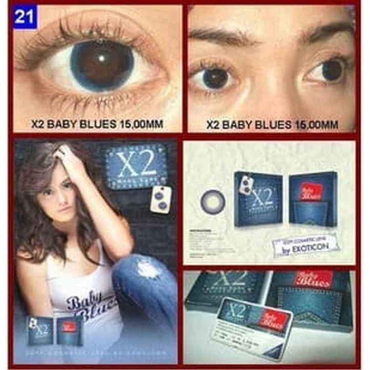 softlens x2 blue jeans kontaklens lensa mata ORI harunashopz