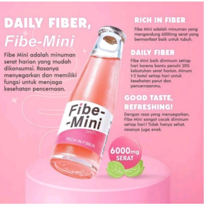 Fibe Mini / Minuman Berserat / Minuman Berperisa Buah / 100ml