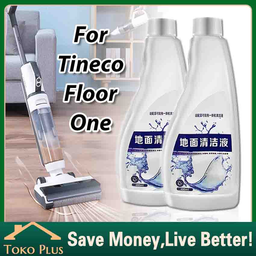 (2 Botol*480ML) Tineco Deodorizing and Tineco Cleaning Solution Cairan Pel Pembersih Lantai Tineco