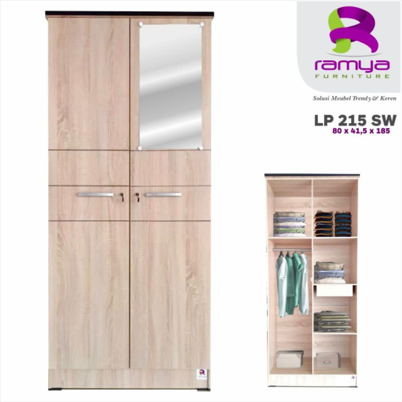 lemari pakaian ramya lp 215sw
