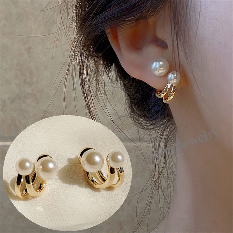 Anting Stud 925 Silver Model Menjuntai Untuk Wanita