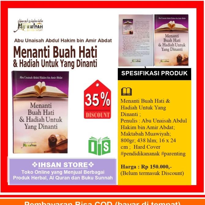 

[[COD]] Buku Menanti Buah Hati & Hadiah Untuk Yang Dinanti MUAWIYAH GRATIS ONGKIR Kode 46