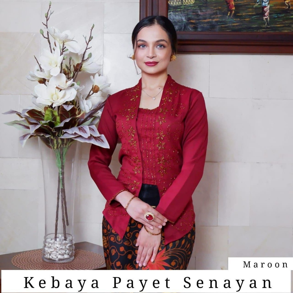cherry - (HANYA KEBAYA) kebaya bali murah Sifon Batavia kebaya payet kebaya modern pengantin pesta