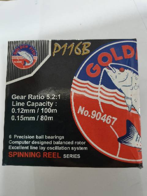 REEL GOLDEN FISH PLENTY P116B