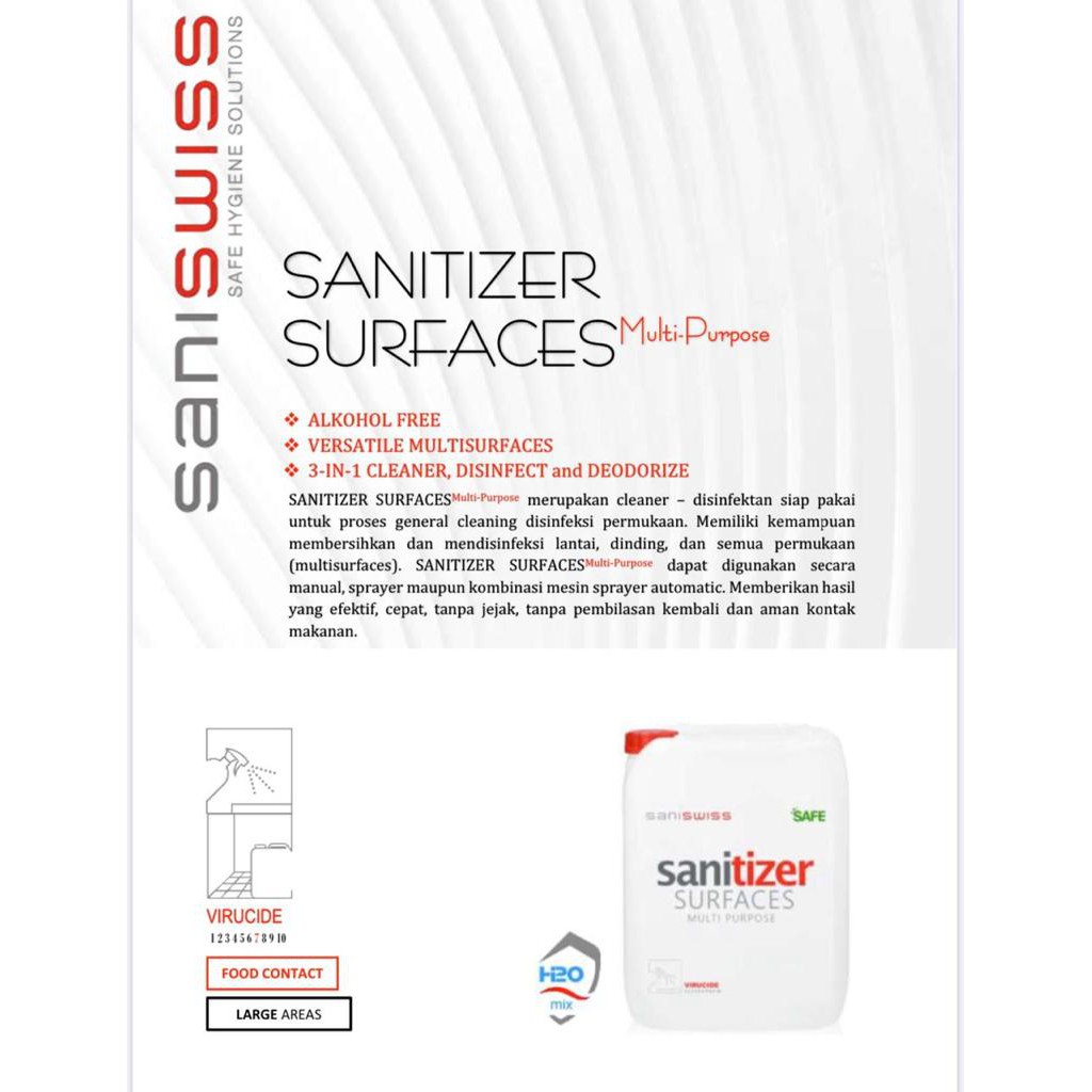 SANI SURFACE DISINFECTANT 1LITER / DISINFECTANT