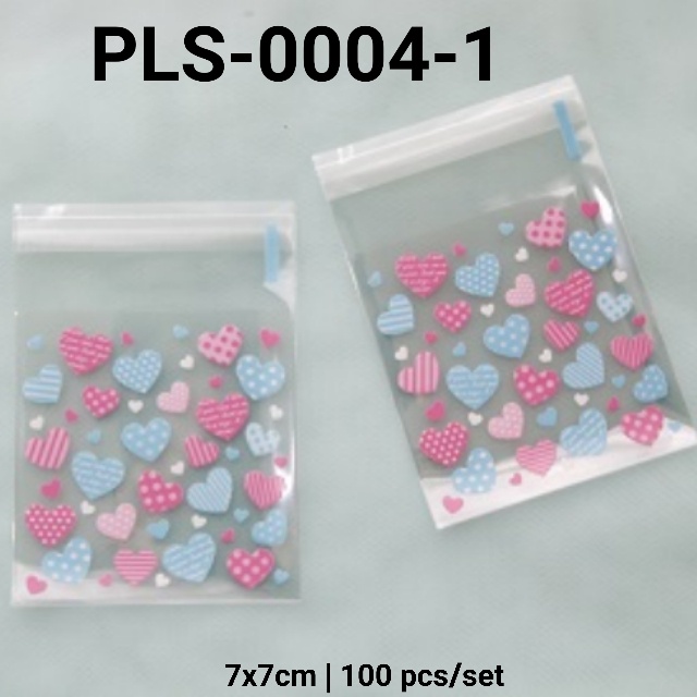 

PLS-0004-1 Packaging plastik cookies motif hati yamama baking