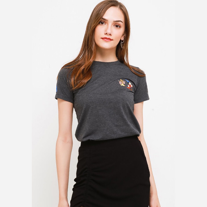 Giordano Disney Fantasia Mickey Print Tee Wanita