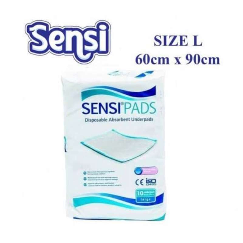 SENSI UNDERPAD 60X90 CM (LARGE) ISI 10 PCS ALAS POPOK