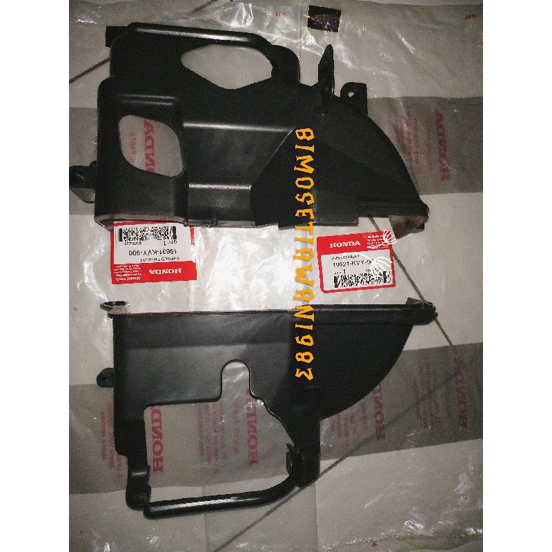 COVER TUTUP MESIN ATAS BAWAH BEAT KARBU SCOOPY KARBU ORI