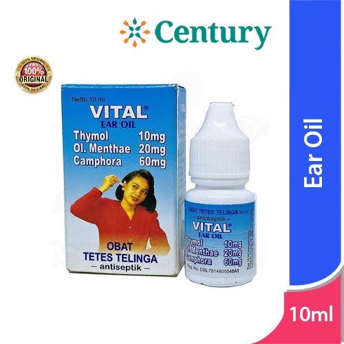 VITAL EAR OIL / PERADANGAN TELINGAN / ANTISEPTIK TELINGA / INFEKSI TELINGA / CEGAH INFEKSI TELINGA