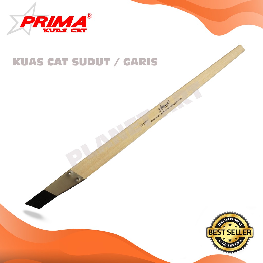 Kuas Cat/Lukis Koas Garis Sudut 12mm Prima