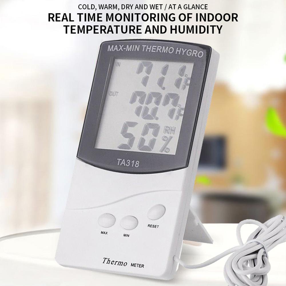 [Elegan] Thermometer Digital High Quality Pengukur Kelembaban Ruangan Outdoor Indoor