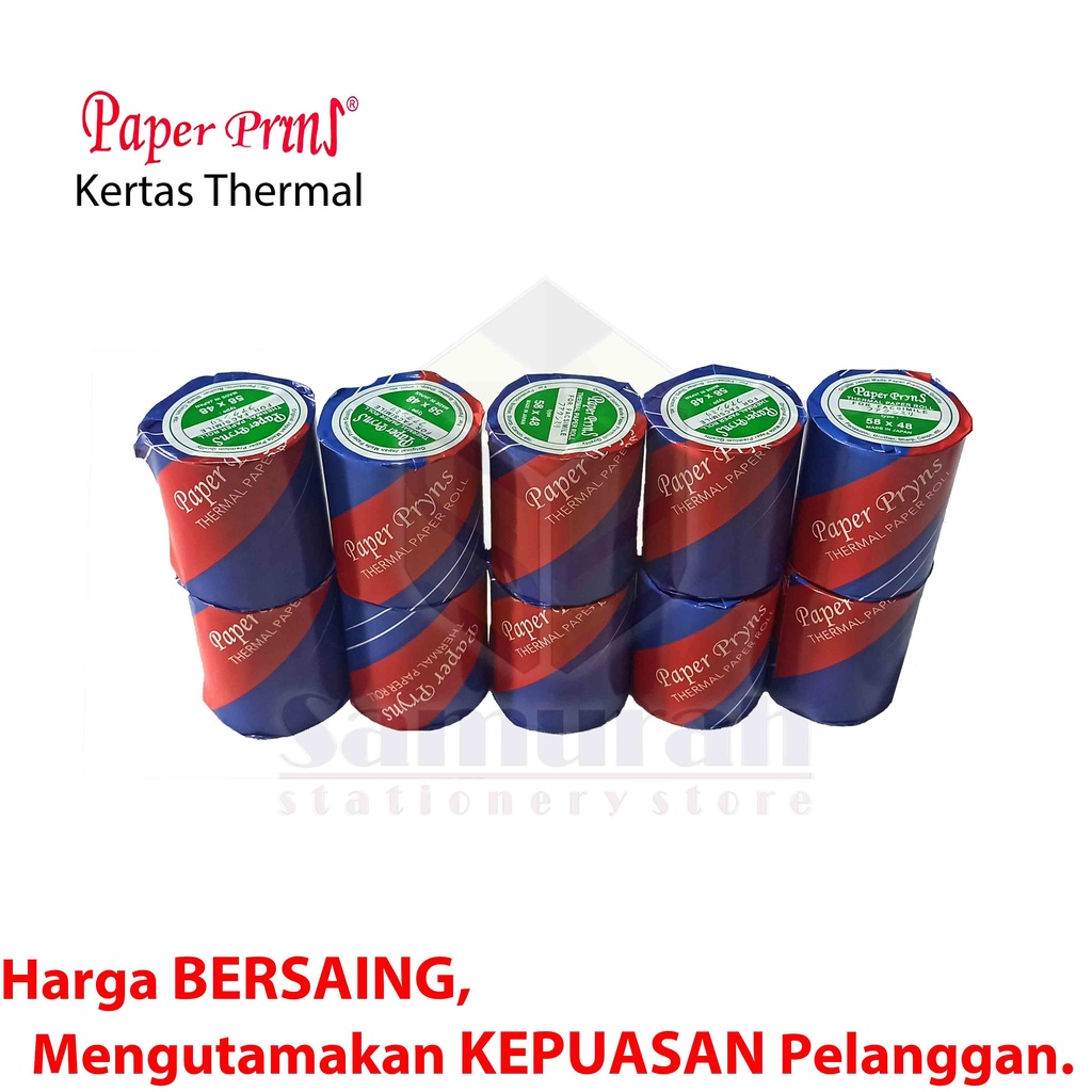 

H7Y Kertas Thermal PaperPryns 58 x 48 mm / Struk Kasir Roll 58x48 Paper Prins / Kertas Rol Print