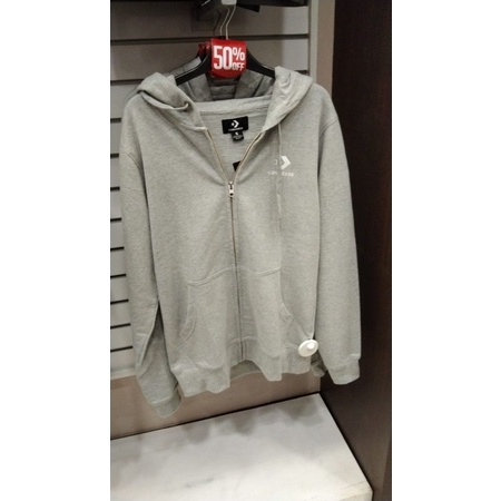 ZIP HOODIE CONVERSE CHEVRON Grey